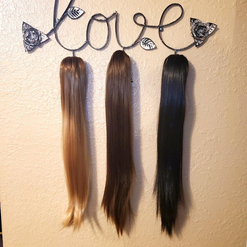 Clip on pony tail wigs